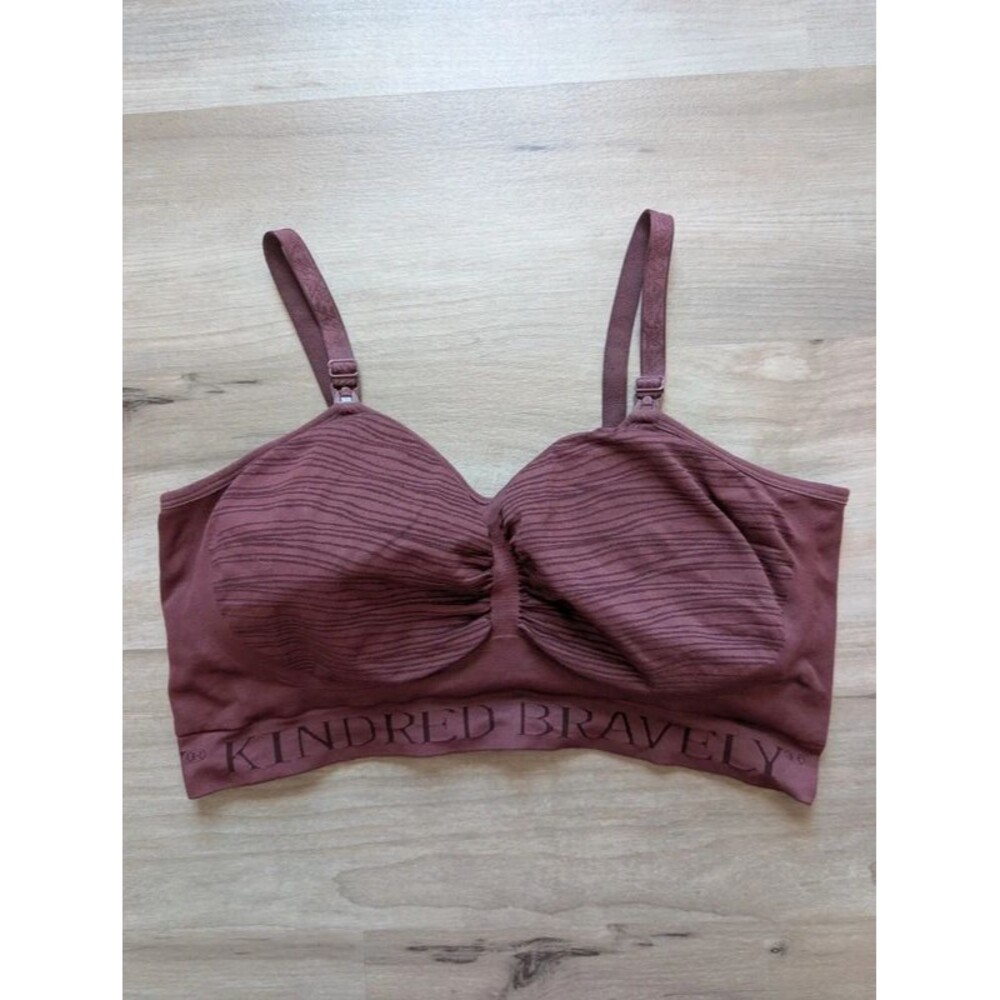 Kindred Bravely Sublime Pumping Nursing Bra Maroon, 1X (D2)